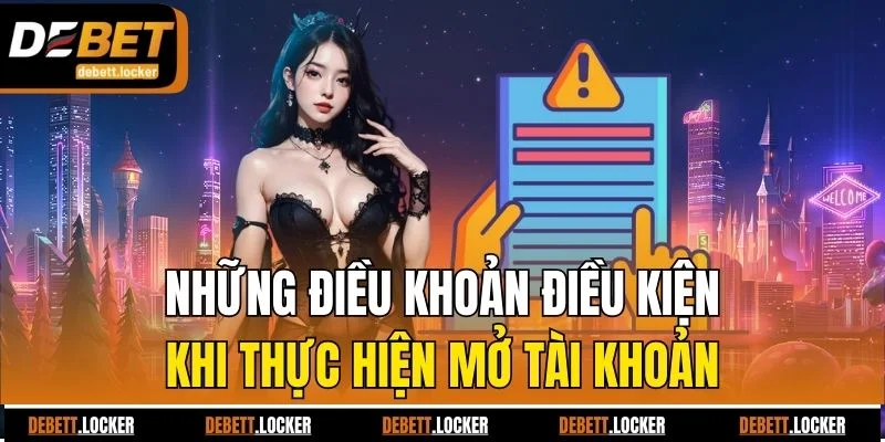 Những điều khoản điều kiện khi thực hiện mở tài khoản