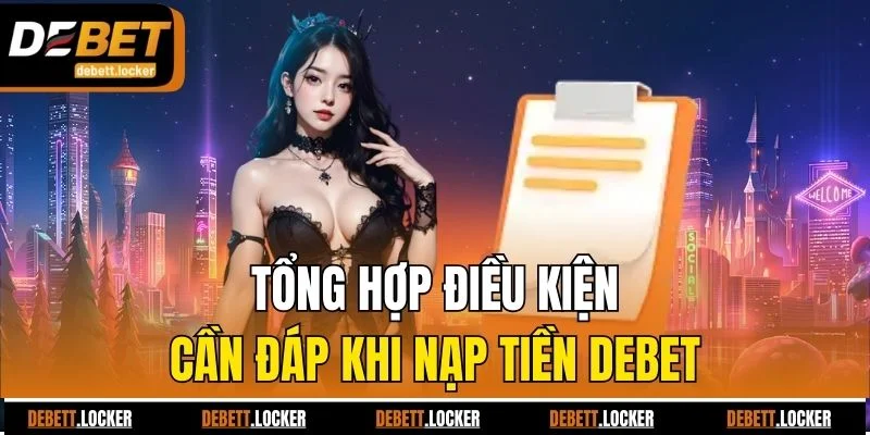 Tổng hợp điều kiện cần đáp khi nạp tiền Debet