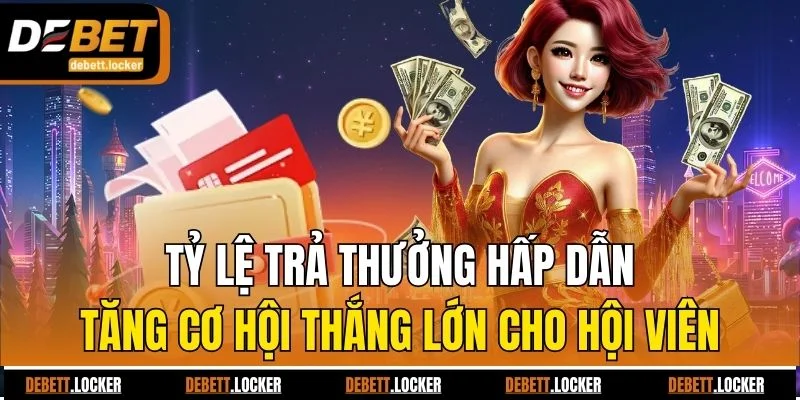 Tỷ lệ trả thưởng hấp dẫn tăng cơ hội thắng lớn cho hội viên